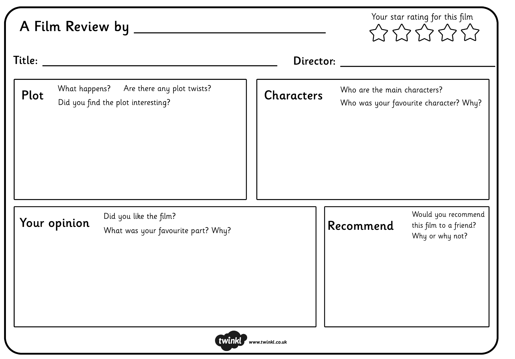 Review worksheet